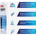 3M 1 Oz. White Marine Adhesive Sealant 5200 Image 2