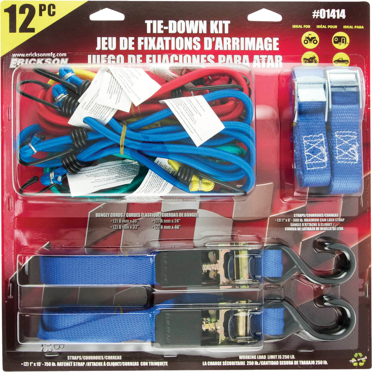 Erickson Assorted Tie-Down Set Image 2