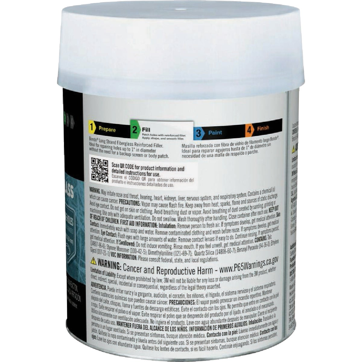 Bondo 32 Oz. Long Strand Fiberglass Reinforced Filler Image 3