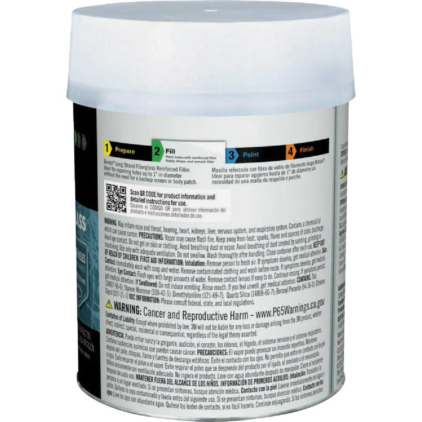 Bondo 32 Oz. Long Strand Fiberglass Reinforced Filler Image 3