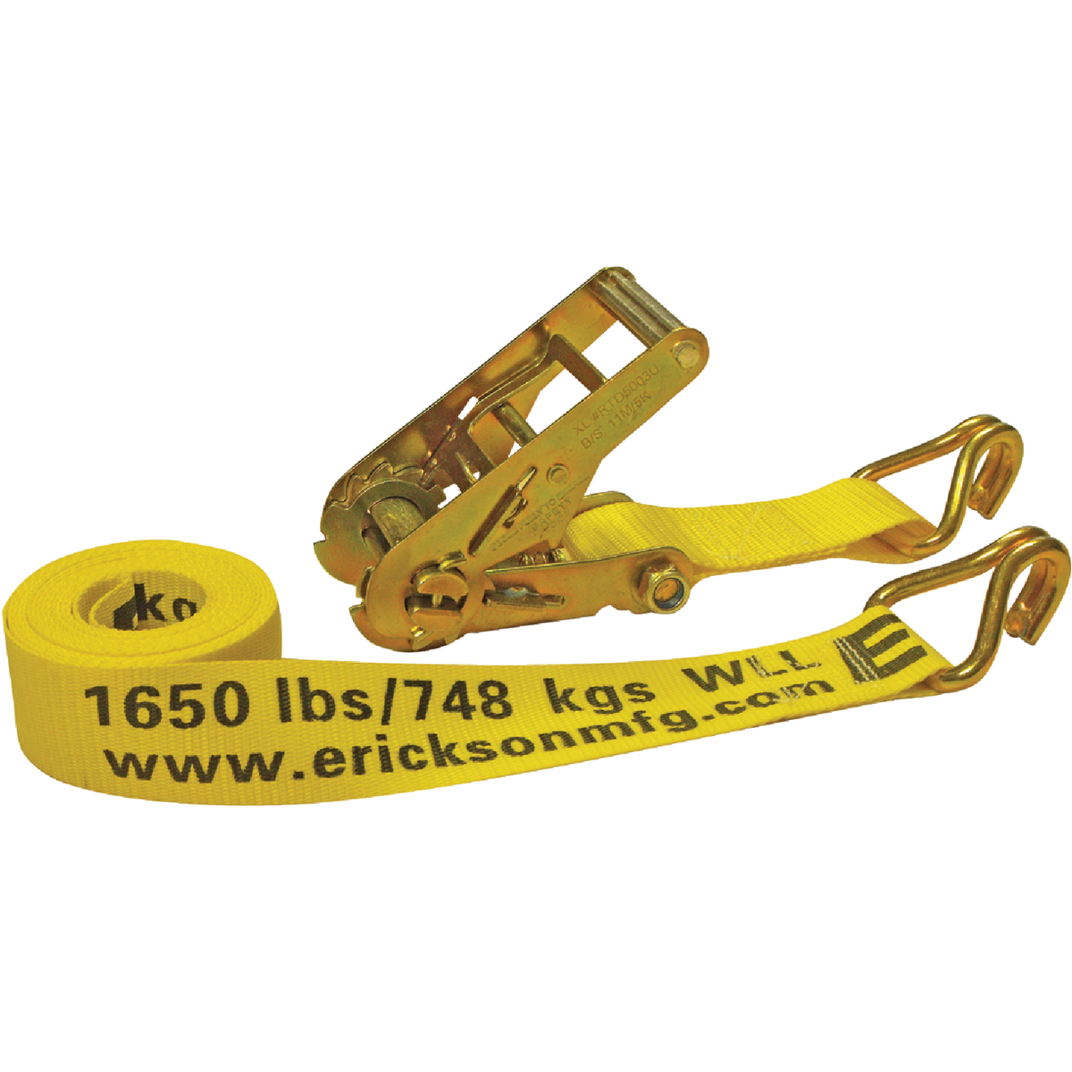 Erickson 2 In. x 15 Ft. 1650 lb. Heavy-Duty Ratchet Strap