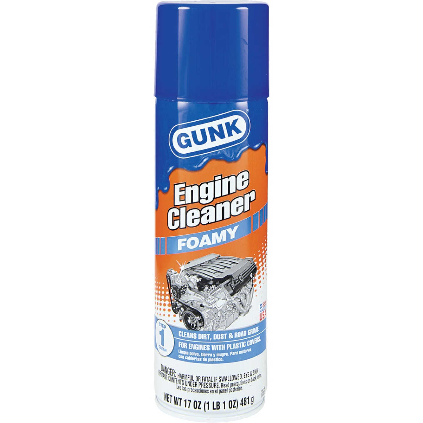 Gunk 17 Oz. Aerosol Foamy Engine Cleaner Degreaser Image 1