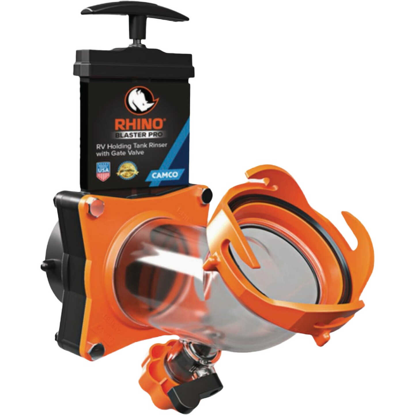 Camco Rhino Blaster Pro Tank Rinser with Gate Valve Image 1