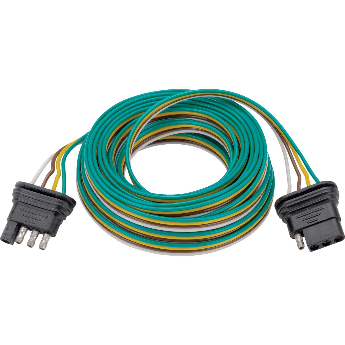 Towsmart 24 Ft. 18 Ga. 4-Way Flat Trailer Wiring Connector