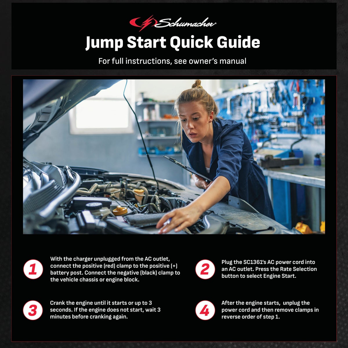 Schumacher 12V 50A Automatic Battery Charger Image 5