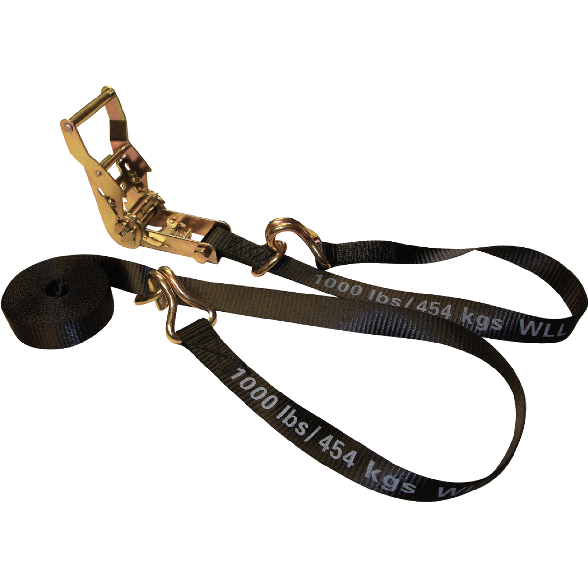 Erickson 1 In. x 15 Ft. 1000 Lb. Ratchet Strap with Floating D Ring