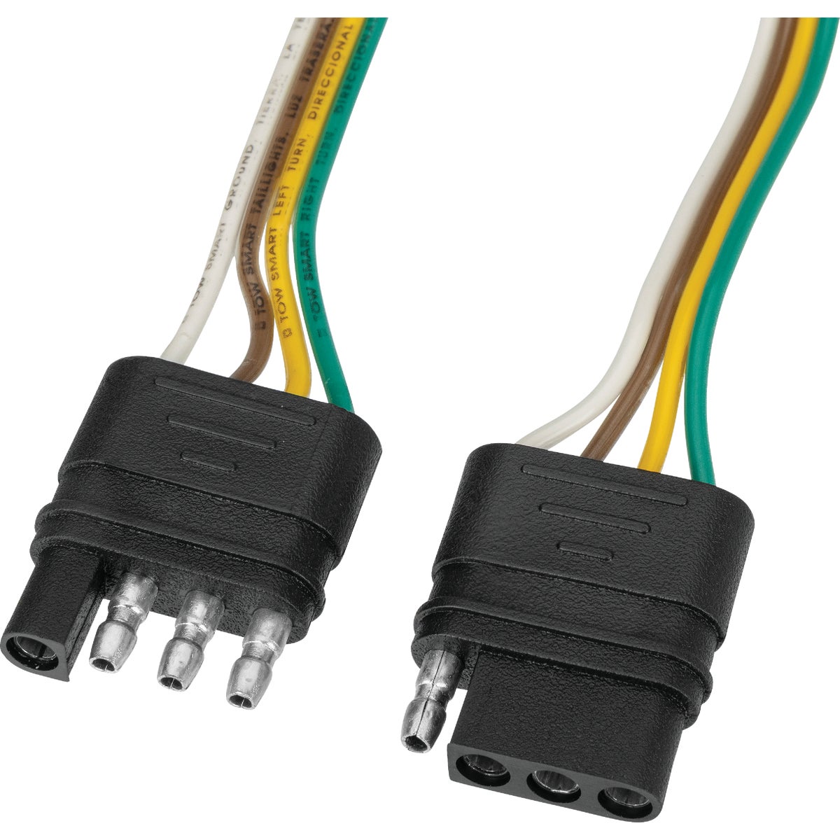 TowSmart 12 In. 4-Wire Flat to 4-Wire Flat Extension Connector Image 3