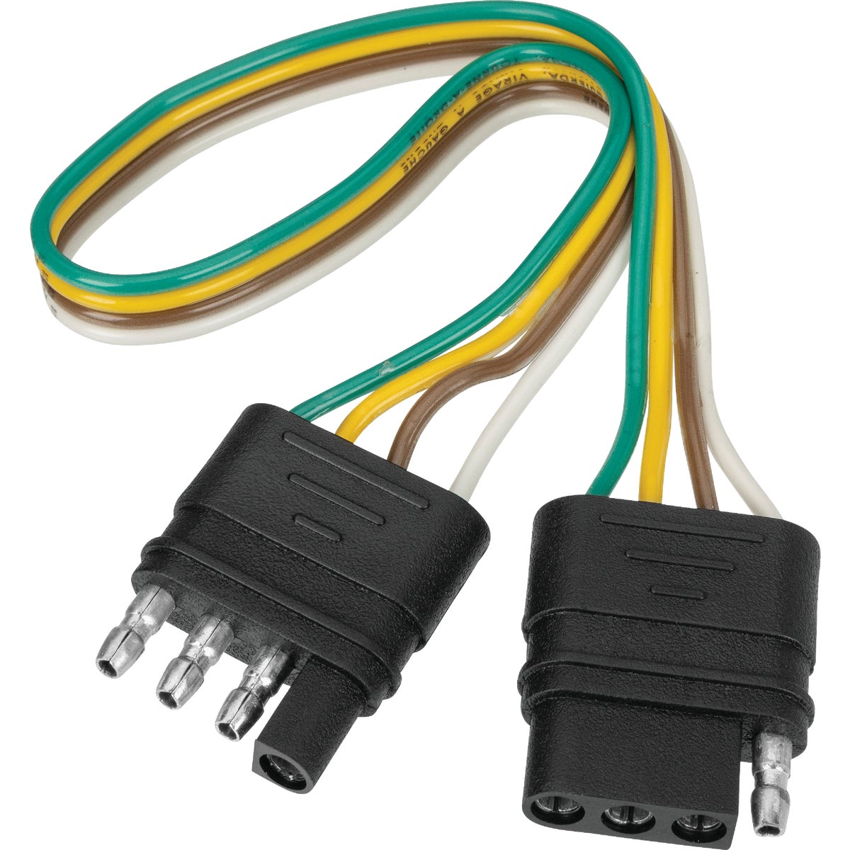 TowSmart 12 In. 4-Wire Flat to 4-Wire Flat Extension Connector Image 5
