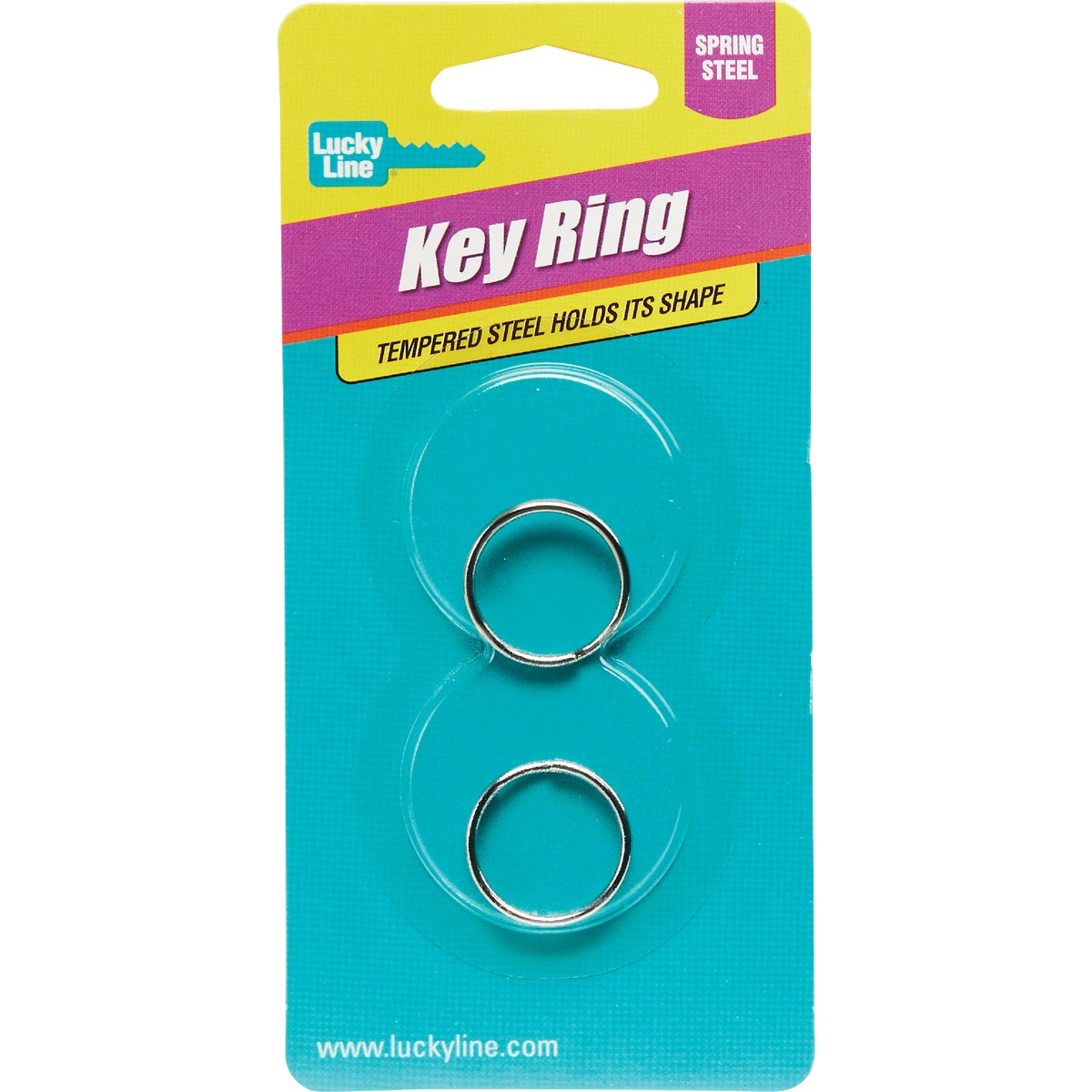 Lucky Line Tempered Steel Nickel-Plated 3/4 In. Key Ring (2-Pack) Image 2