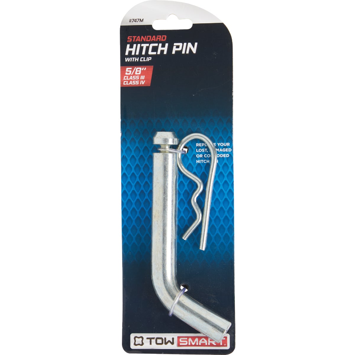 TowSmart 5/8 In. Standard Hitch Pin with Clip Image 2