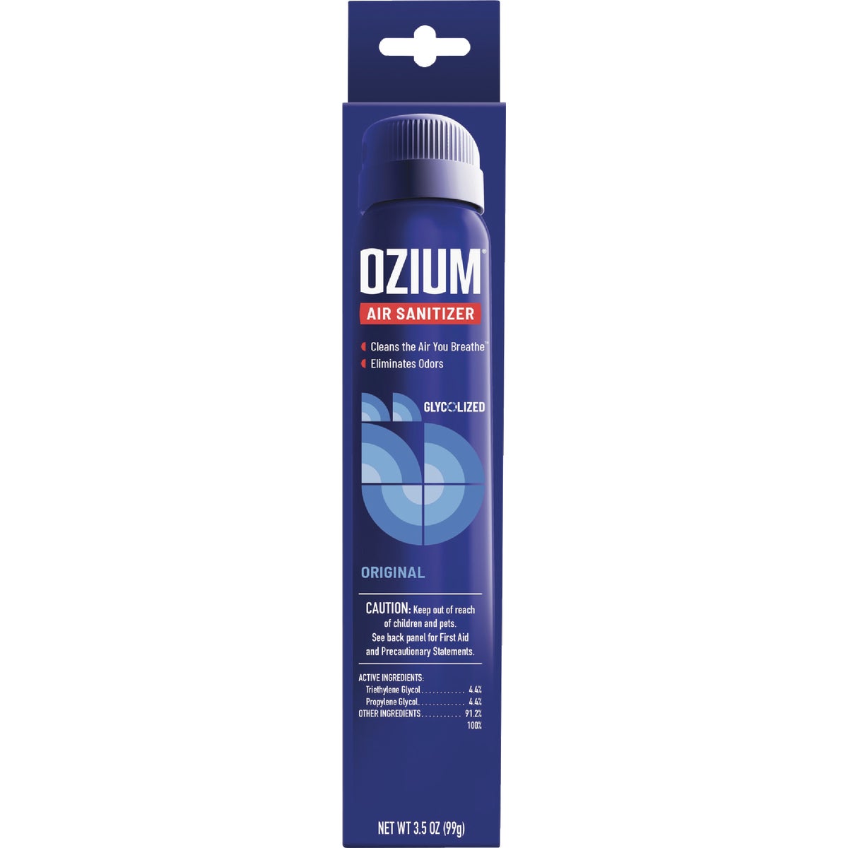 Ozium 3.5 Oz. Car Air Freshener/Sanitizer Spray, Original Scent
