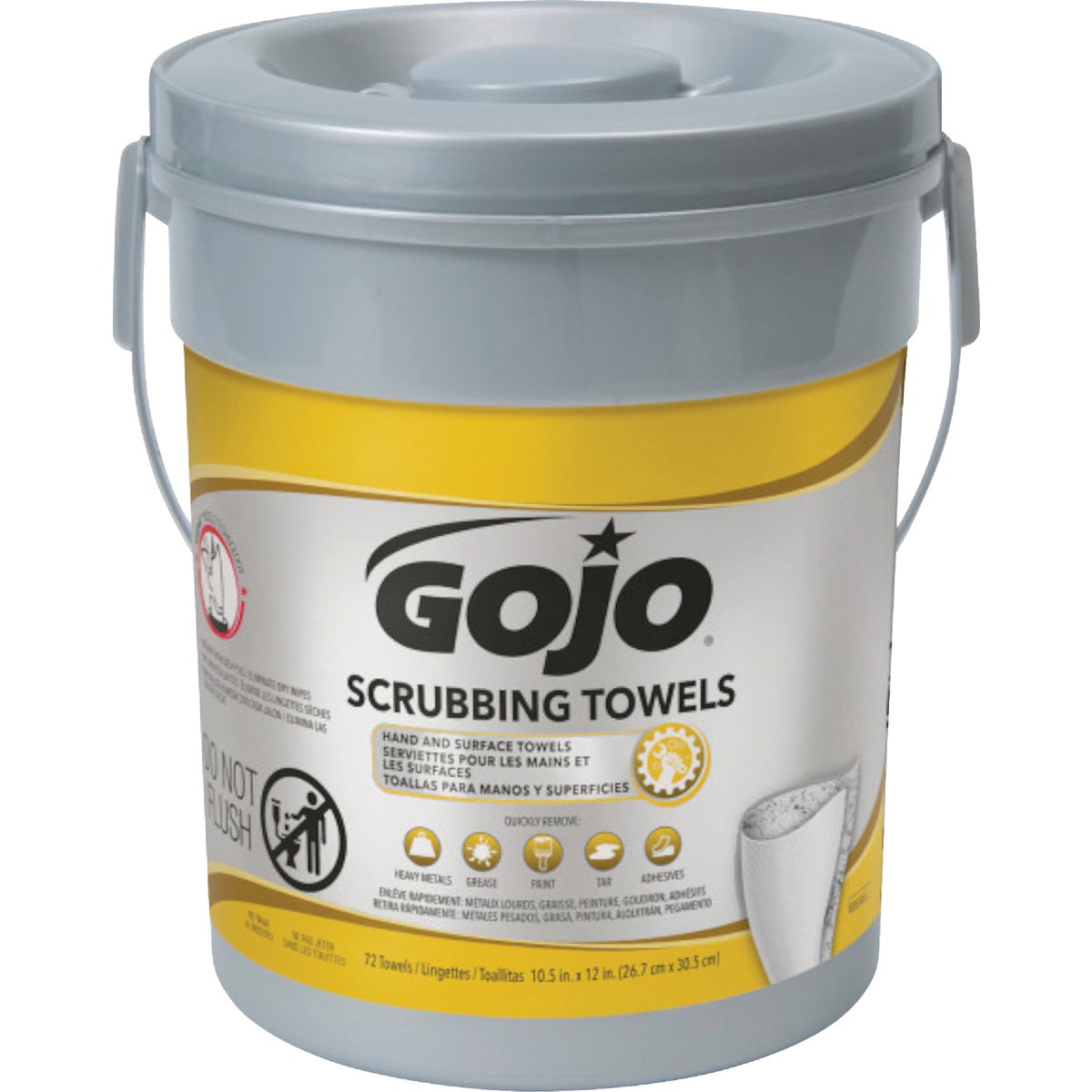 GOJO Fresh Citrus Pop-up Dispenser Scrubbing Hand Cleaner Wipes (72 Ct.)