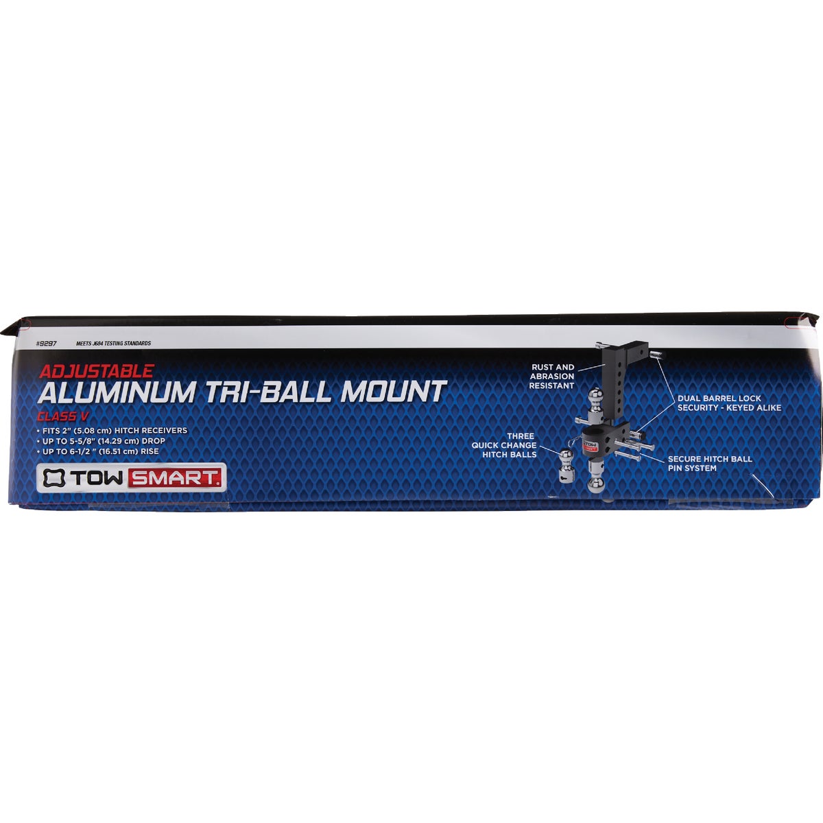 TowSmart 6 In. Drop Adjustable Tri-Ball Mount with Interchangeable Hitchballs, 12,000 Lb. Capacity Image 2