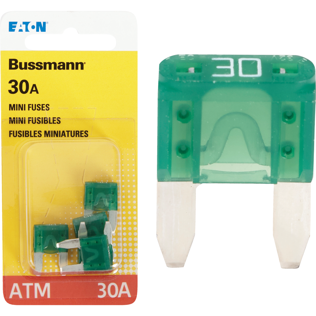Bussmann 30A 32V ATM Blade Mini Automotive Fuse (5-Pack)