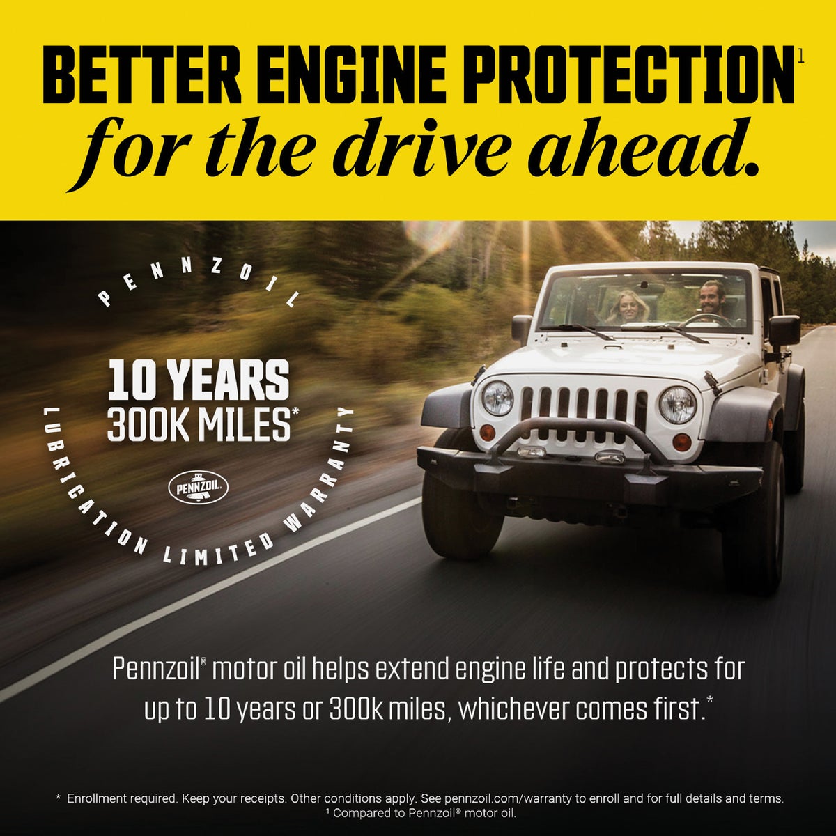 Pennzoil Full Synthetic 10W-30 Motor Oil, 1 Qt. Image 3