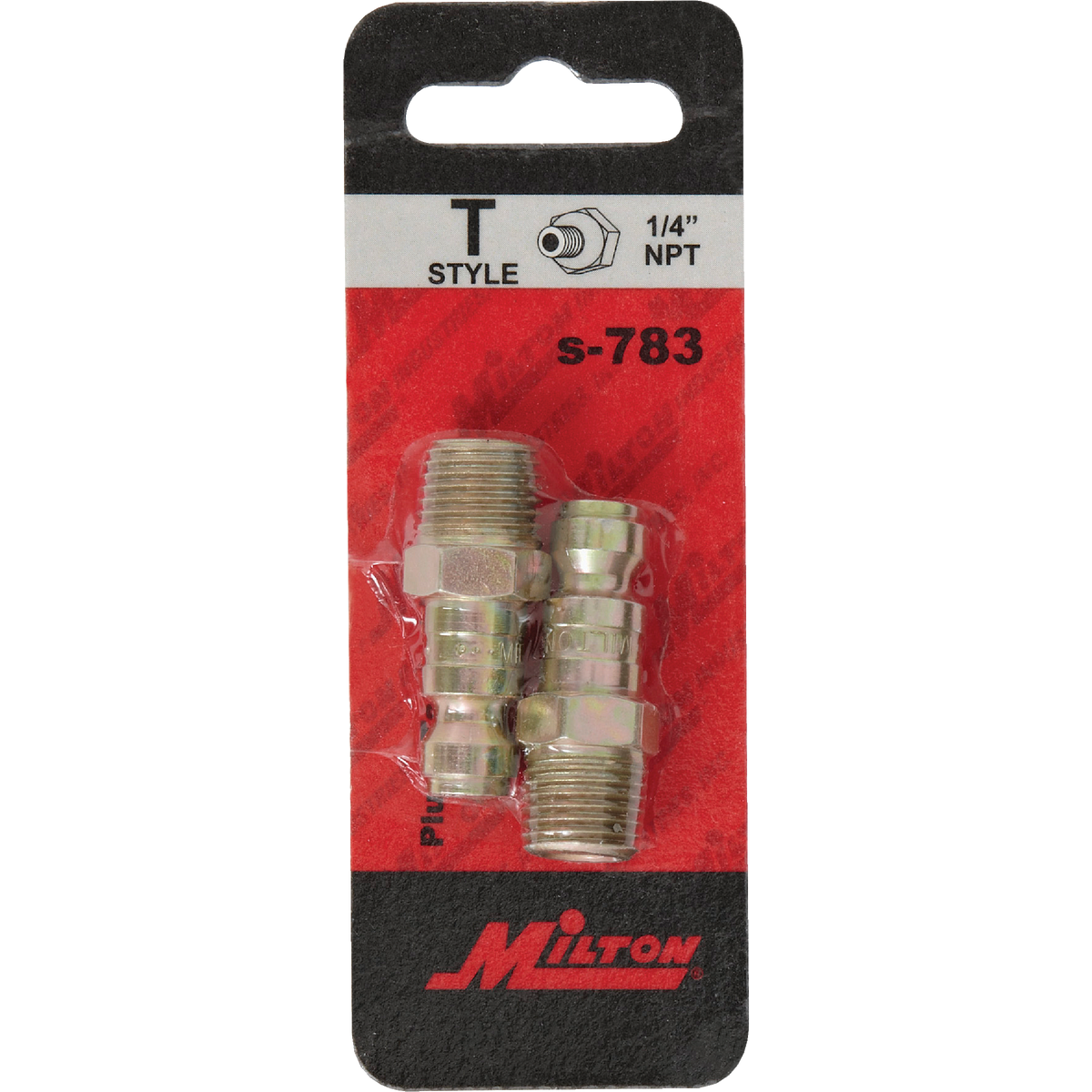 Milton 1/4 In. FMPT Steel-Plated T-Style Plug Image 2