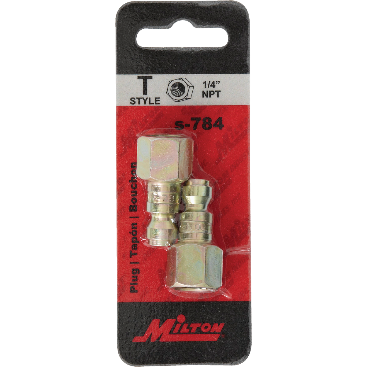 Milton 1/4 In. FNPT Steel-Plated T-Style Plug Image 2