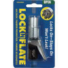 LockNFlate 1/4 NPT 150 psi Open Flow Air Chuck Image 6