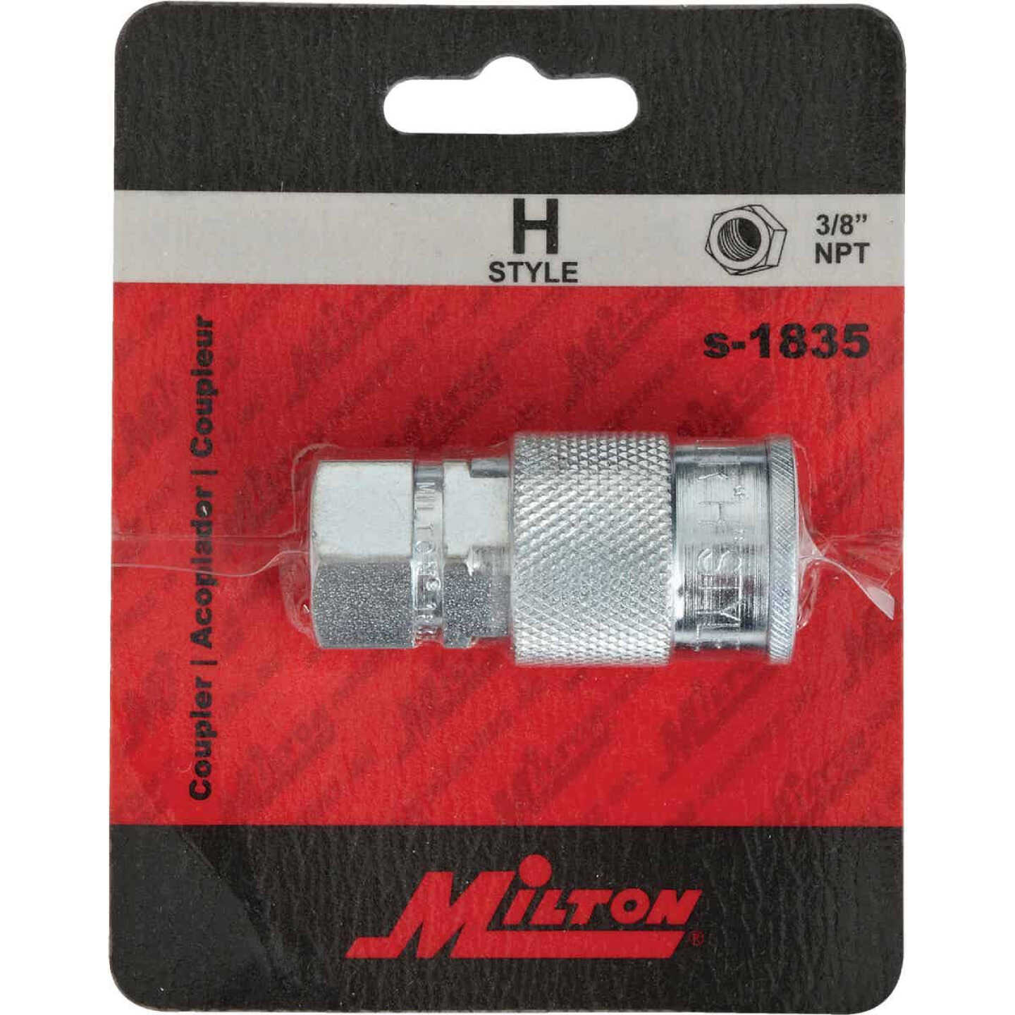 Milton 3/8 In. FPT H-Style Brass Coupler Image 2