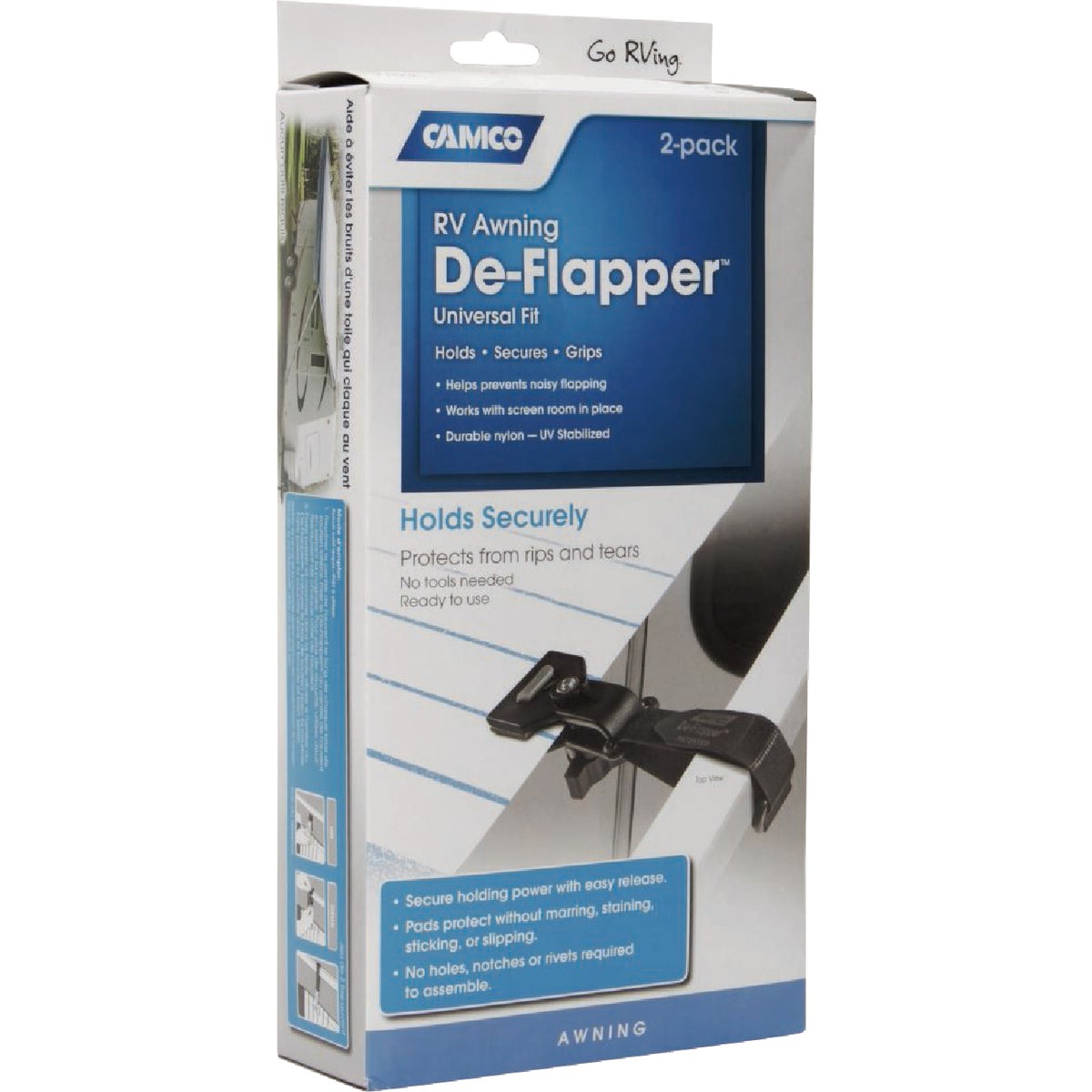 Camco RV Awning Universal Fit De-Flapper (2-Pack)