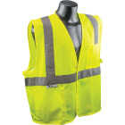 Safety Works Professional ANSI Class 2 Hi Vis Lime Mesh Safety Vest, 1 Size Fits Most Image 3