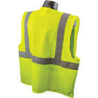 Safety Works Professional ANSI Class 2 Hi Vis Lime Mesh Safety Vest, 1 Size Fits Most Image 4