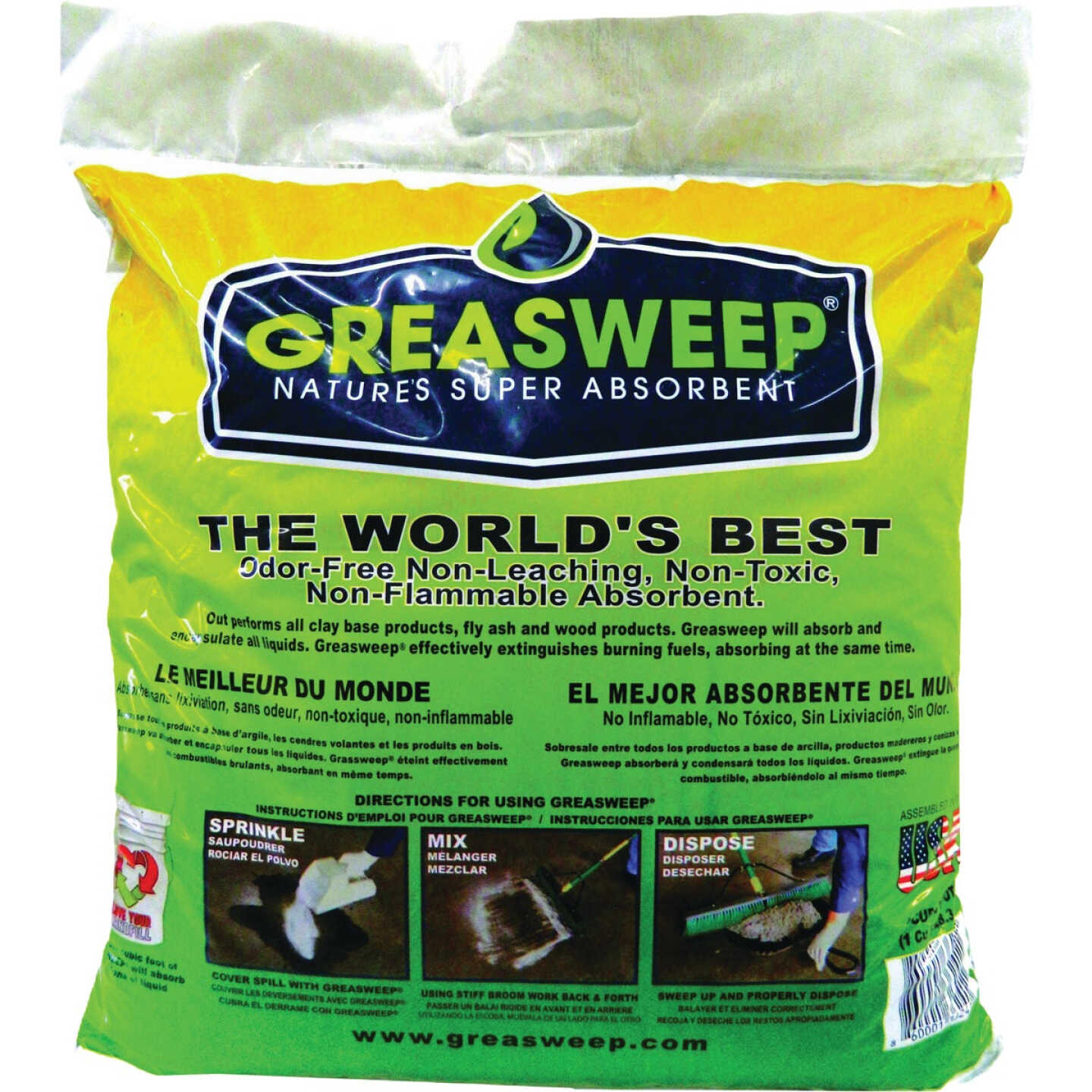Greasweep 13 Lb. Natural Multi-Purpose Super Oil Absorbent Image 1