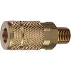 Tru-Flate Series Push-to-Connect 1/4 In. MNPT Coupler Image 1