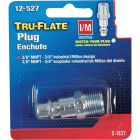 Tru-Flate Industrial/Milton 3/8 In. MNPT Steel Industrial Plug Image 1