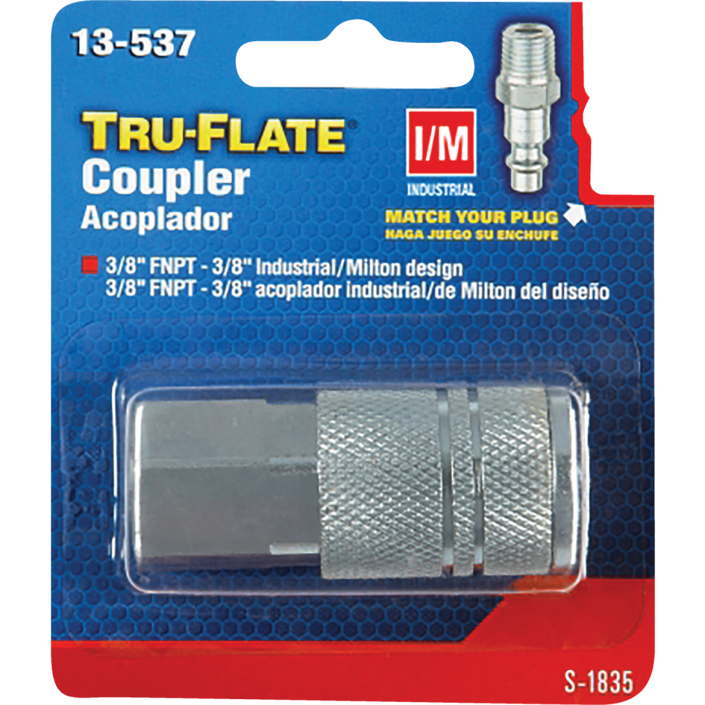 Tru-Flate Industrial/Milton Series Push-to-Connect 3/8 In. FNPT Coupler Image 1
