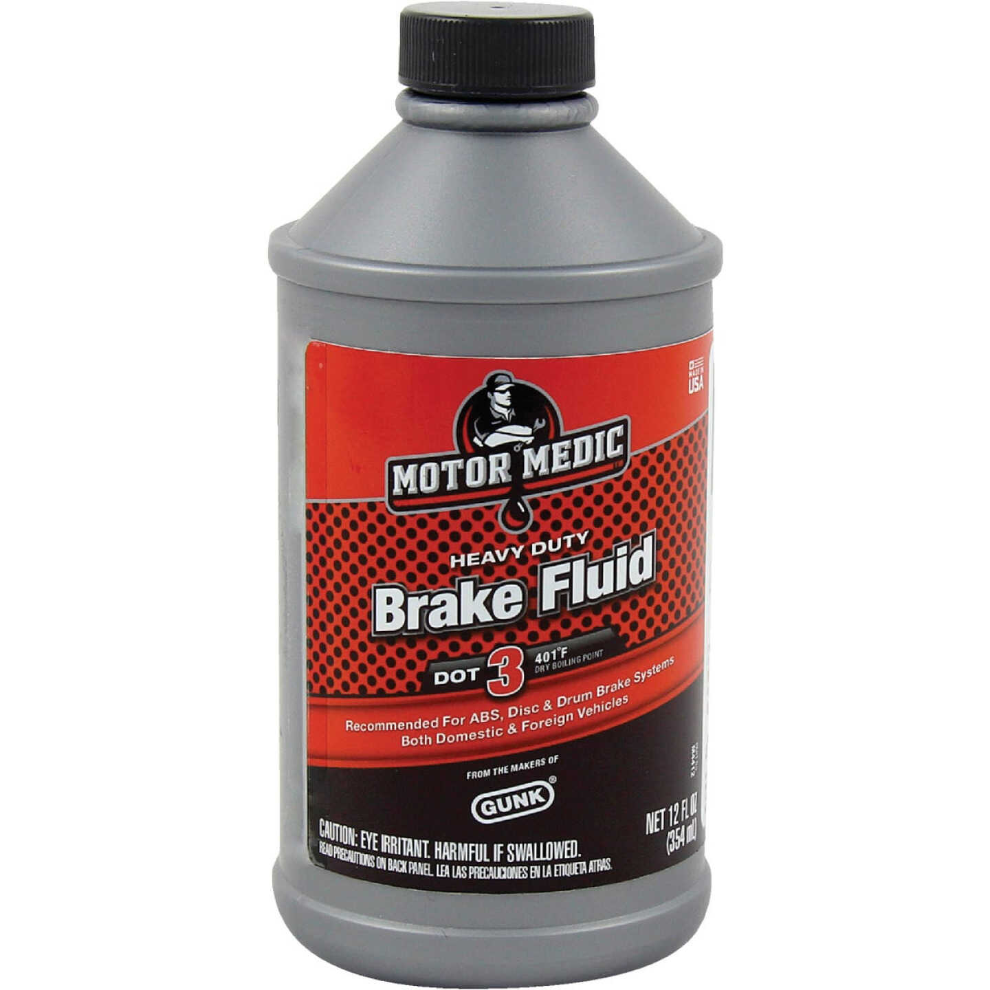 MotorMedic 12 Oz. Heavy-Duty DOT 3 Brake Fluid Image 1