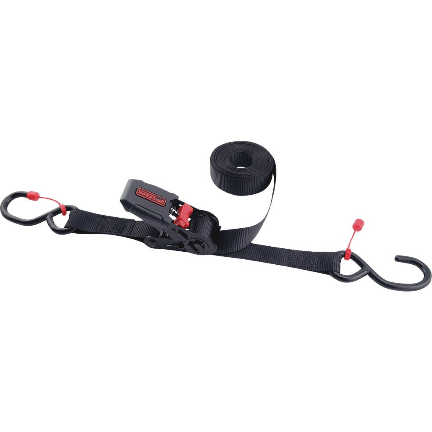 Erickson 1 In. x 15 Ft. 1300 Lb. Soft Grip Ratchet Tie-Down W/Cap Locks (4-Pack) Image 1