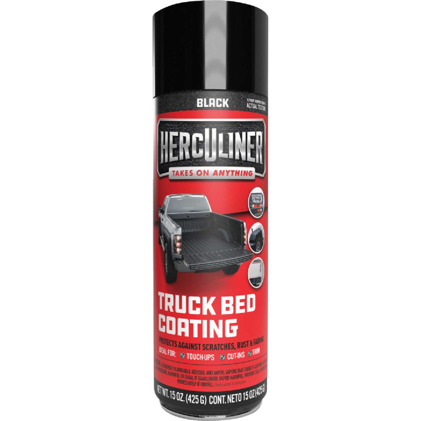 Herculiner 15 Oz. Black Truck Bed Liner Spray Image 1