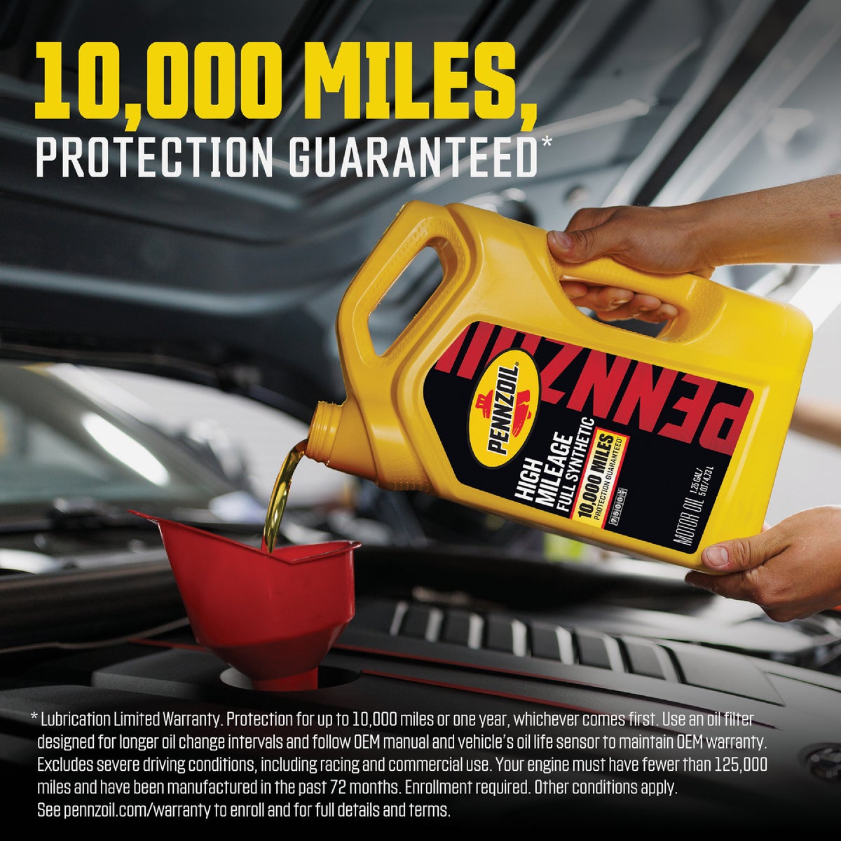 Pennzoil 5W30 1 Qt. Full Synthetic High Mileage Motor Oil Image 4