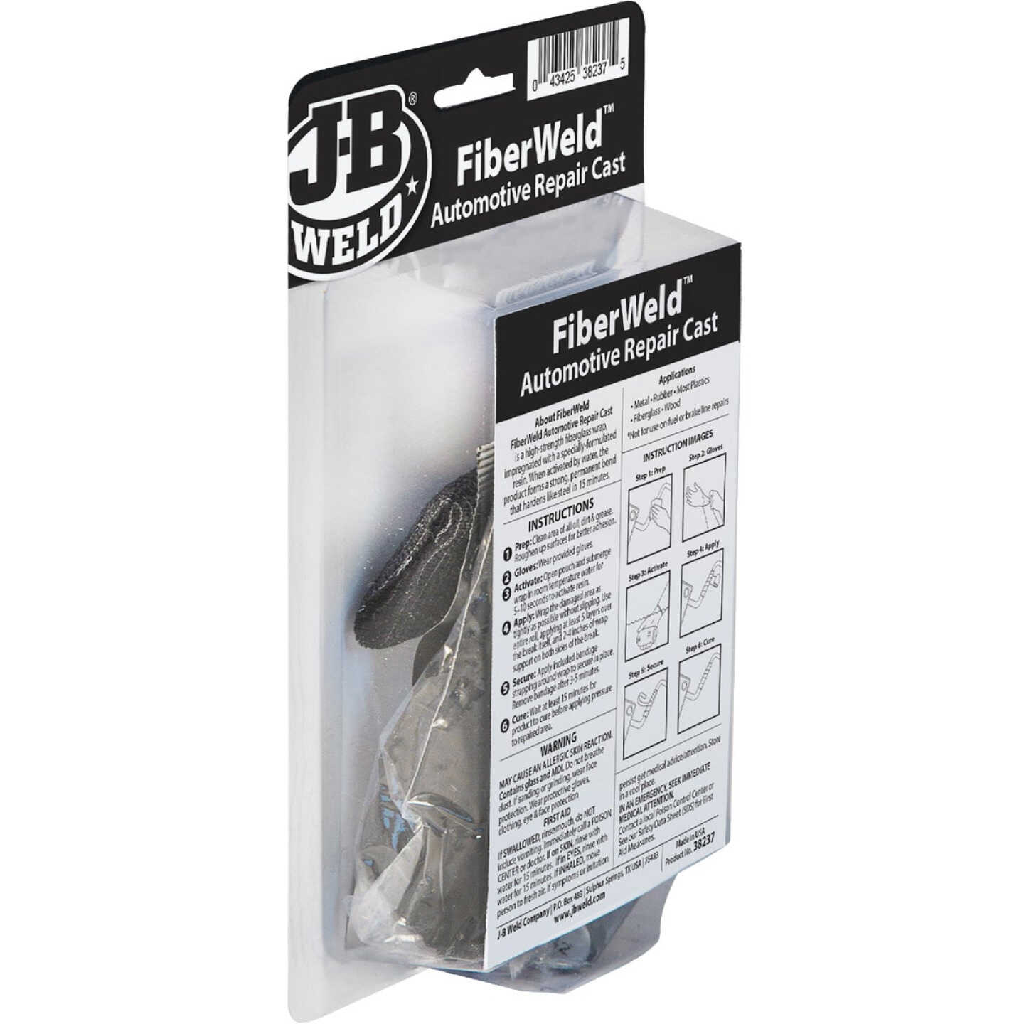 J-B Weld FiberWeld 2 In. W x 36 In. L Automotive Repair Cast Kit Image 3