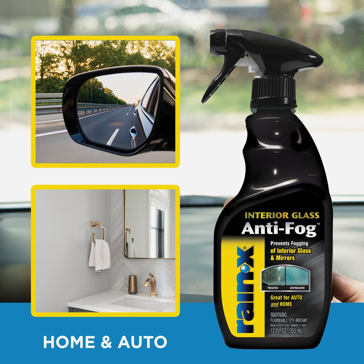 Rain-X 3.5 Oz. Liquid Interior Glass Anti-Fog Cleaner Image 2