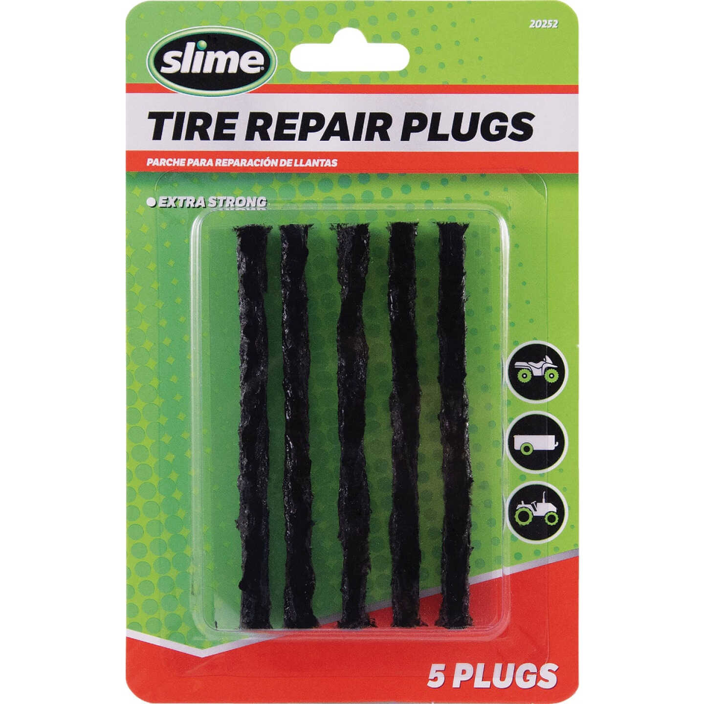 Slime Tire Repair Plugs, Black (5-Ct.) Image 1
