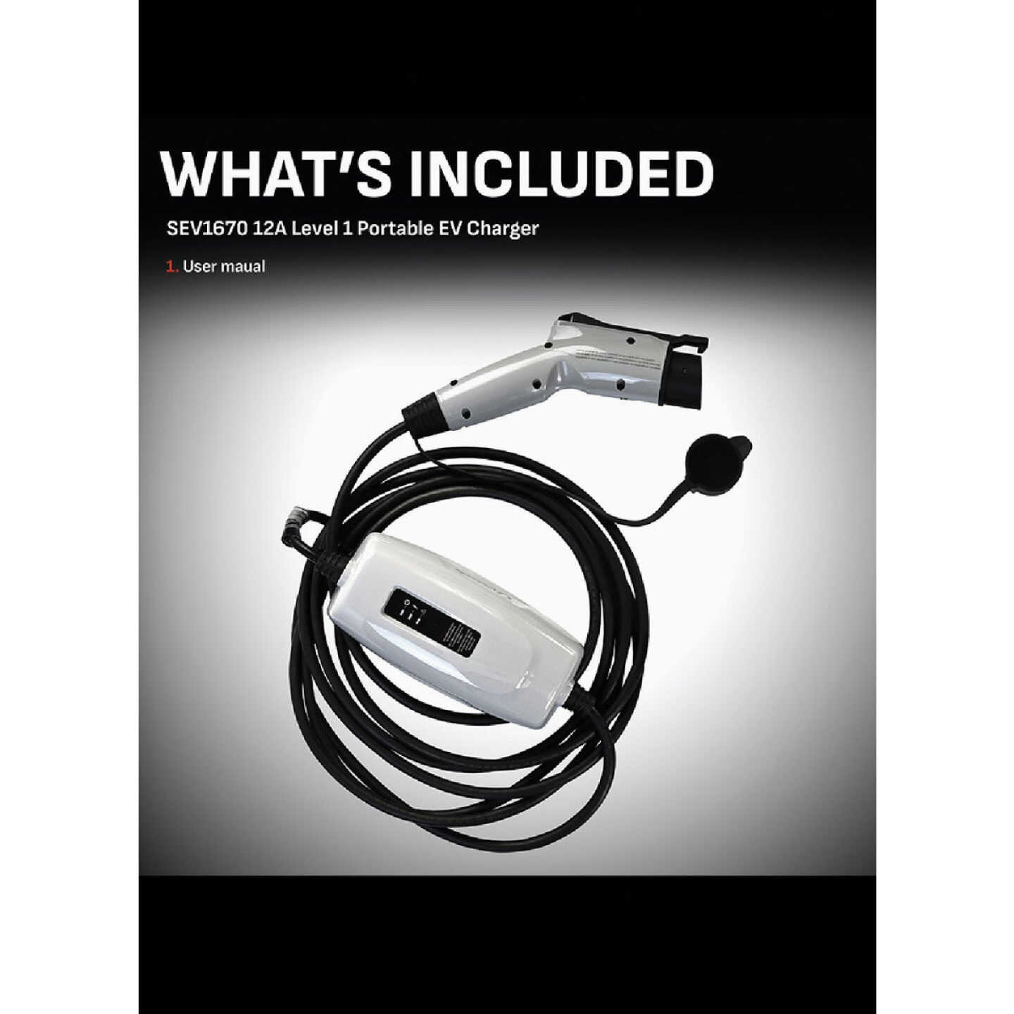 Schumacher Level 1 Portable EV Charger with 20 Ft. Cable Image 6