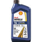 Shell Rotella T6 Full Synthetic 5W-40 Diesel Engine Oil, 1 Qt. Image 1