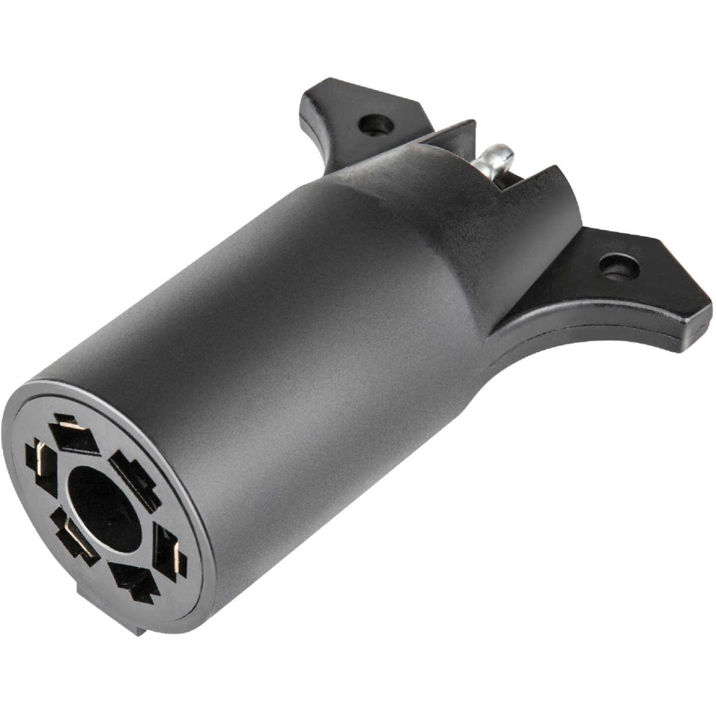 TowSmart 7-Way Round Blade To 4-Way Flat Trailer Wiring Connector Image 1