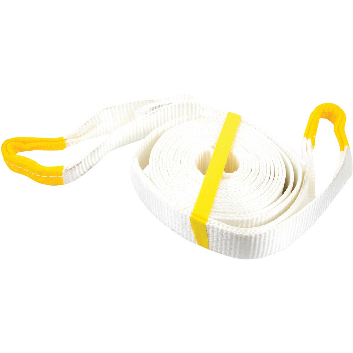 Erickson 2 In. x 20 Ft. 9000 Lb. Polyester Recovery Tow Strap, White Image 1