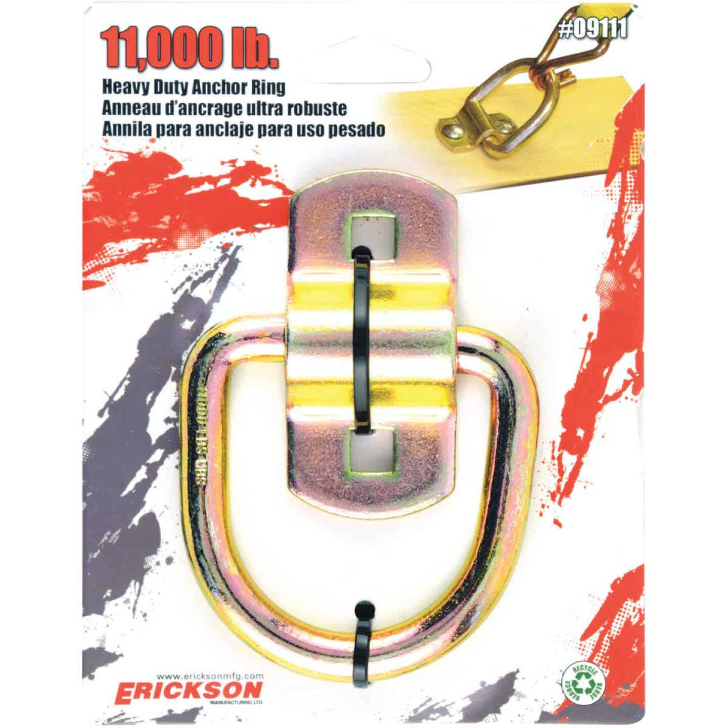 Erickson Surface 11,000 Lb. Anchor Ring Image 2