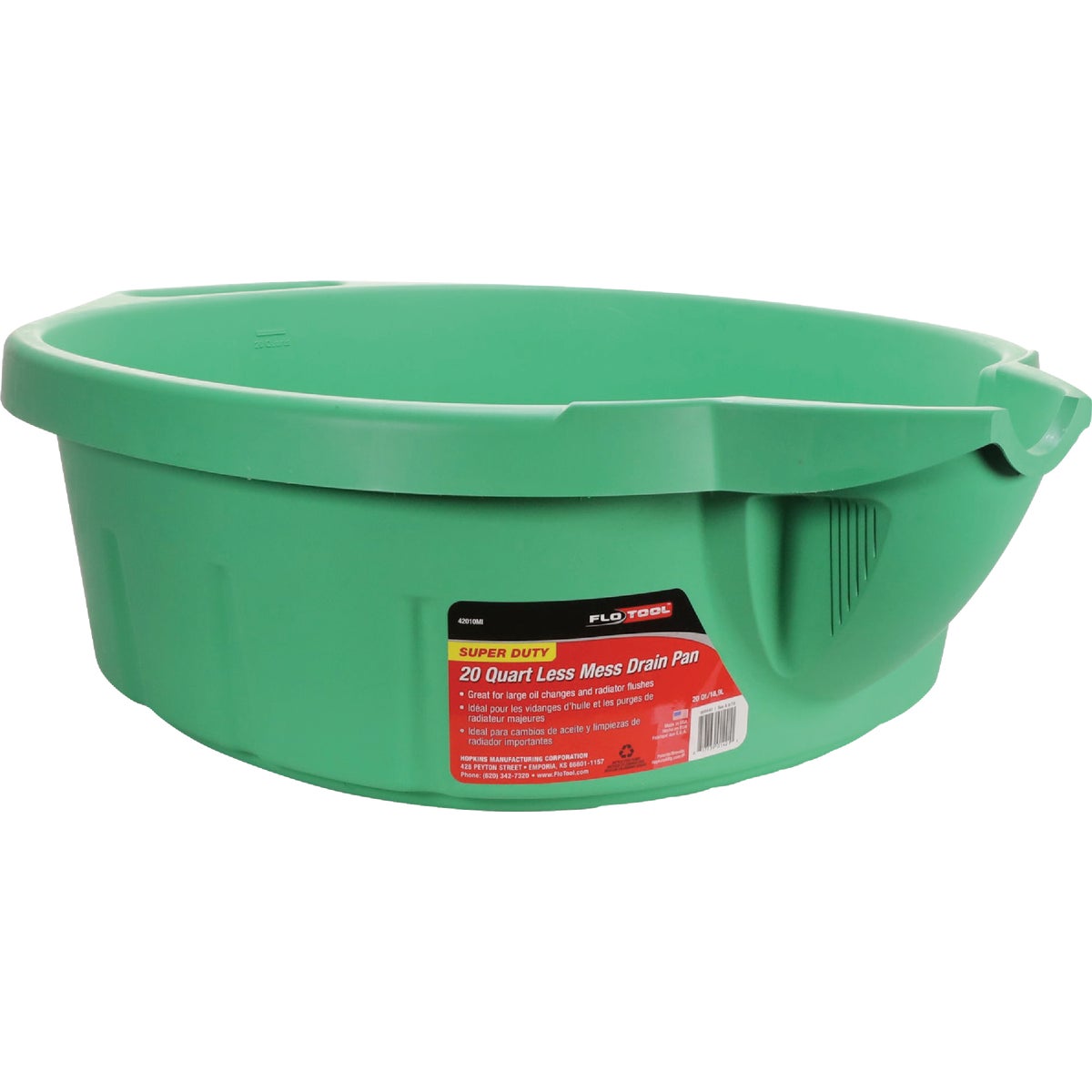 FloTool Super Duty 20 Qt. Less Mess Oil Drain Pan