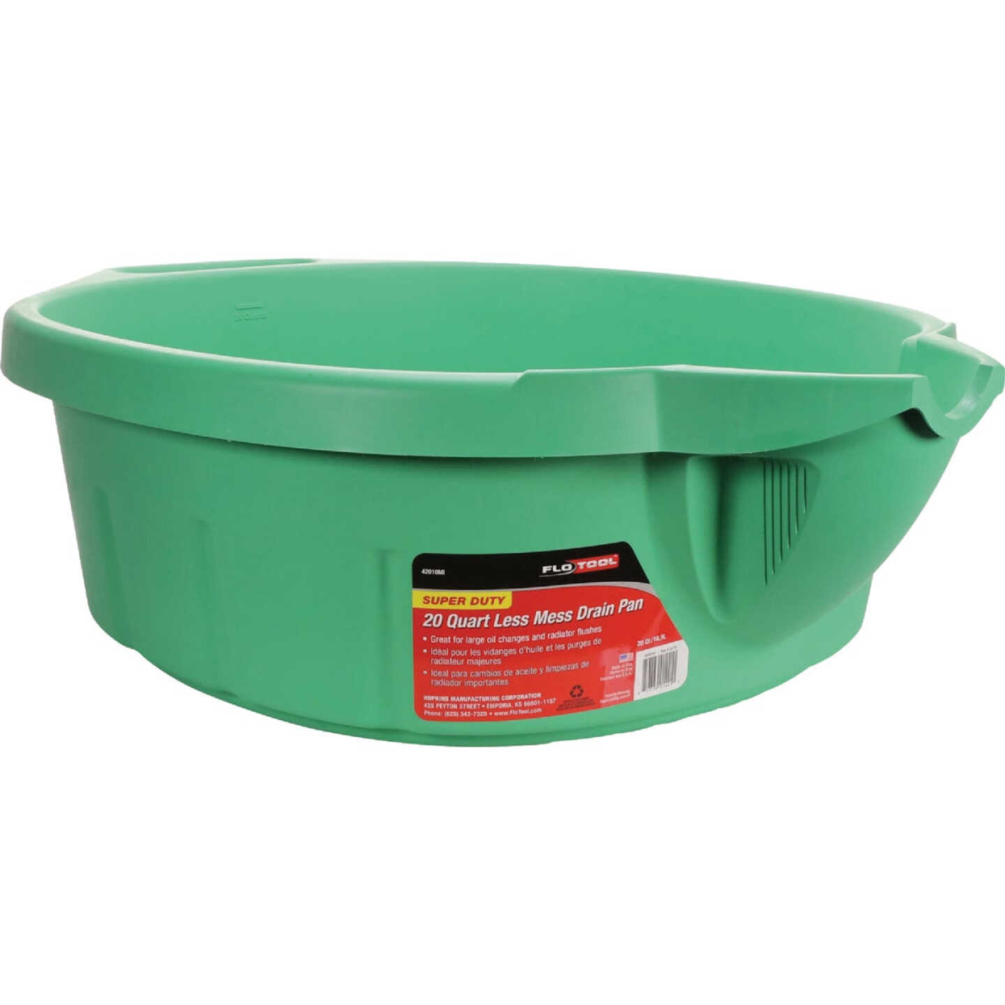 FloTool Super Duty 20 Qt. Less Mess Oil Drain Pan Image 1