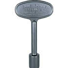 Blue Flame 3 In. Satin Chrome Finish Universal Fit Log Lighter Gas Valve Key Image 1
