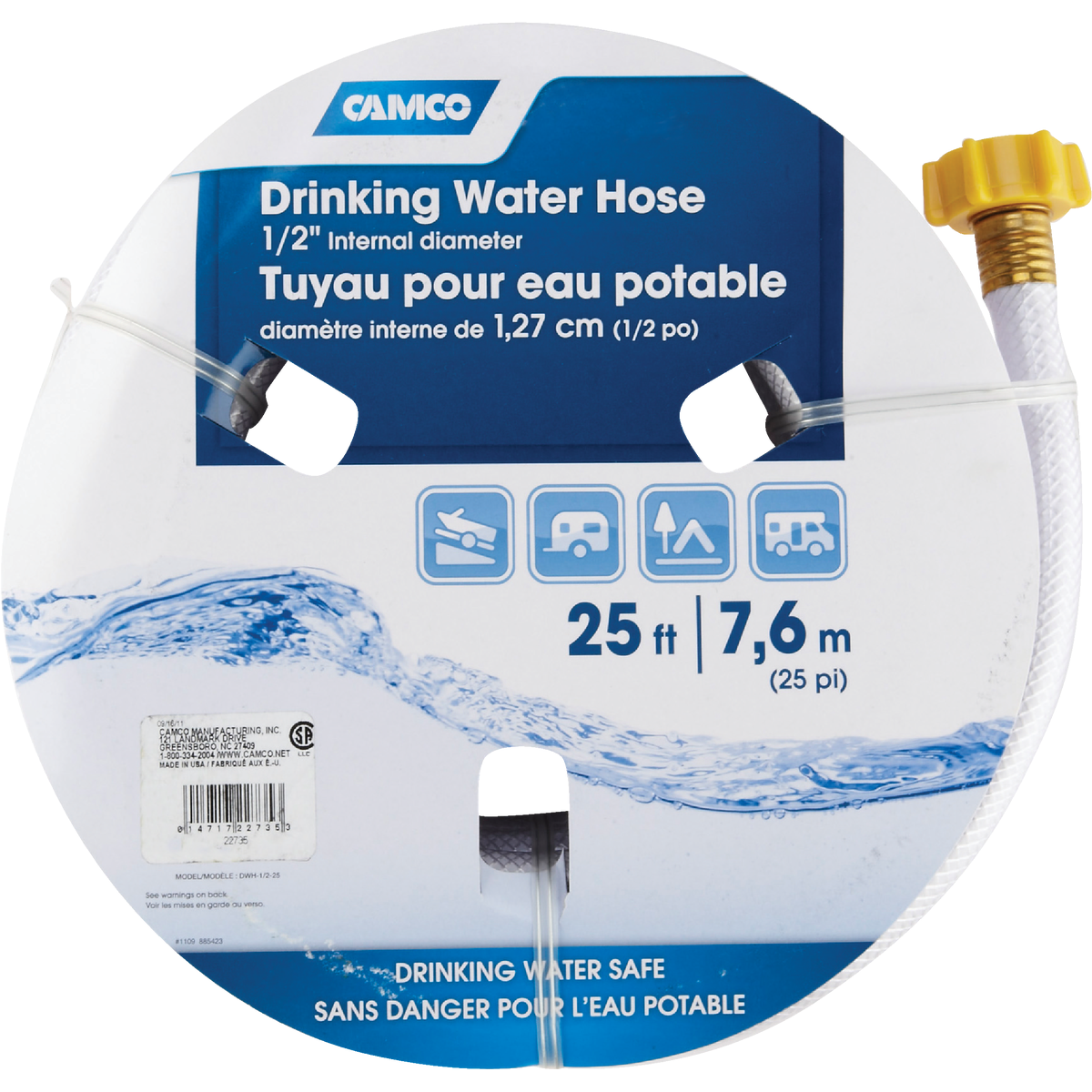 Camco 25 Ft. (1/2 In. ID) RV Fresh Water Hose Image 3