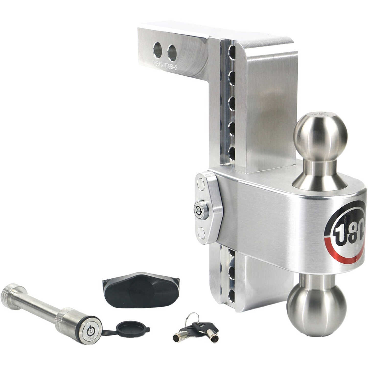 Weigh Safe 8 In. Adjustable 180 Degree Hitch Ball Mount Image 1