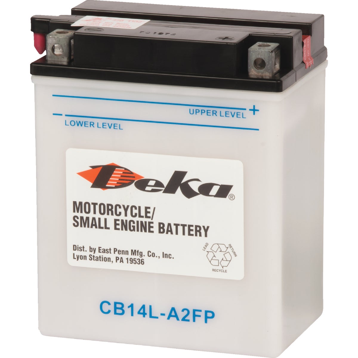 Deka 12-Volt 14 AH Powersport Battery, Right Front Positive Terminal