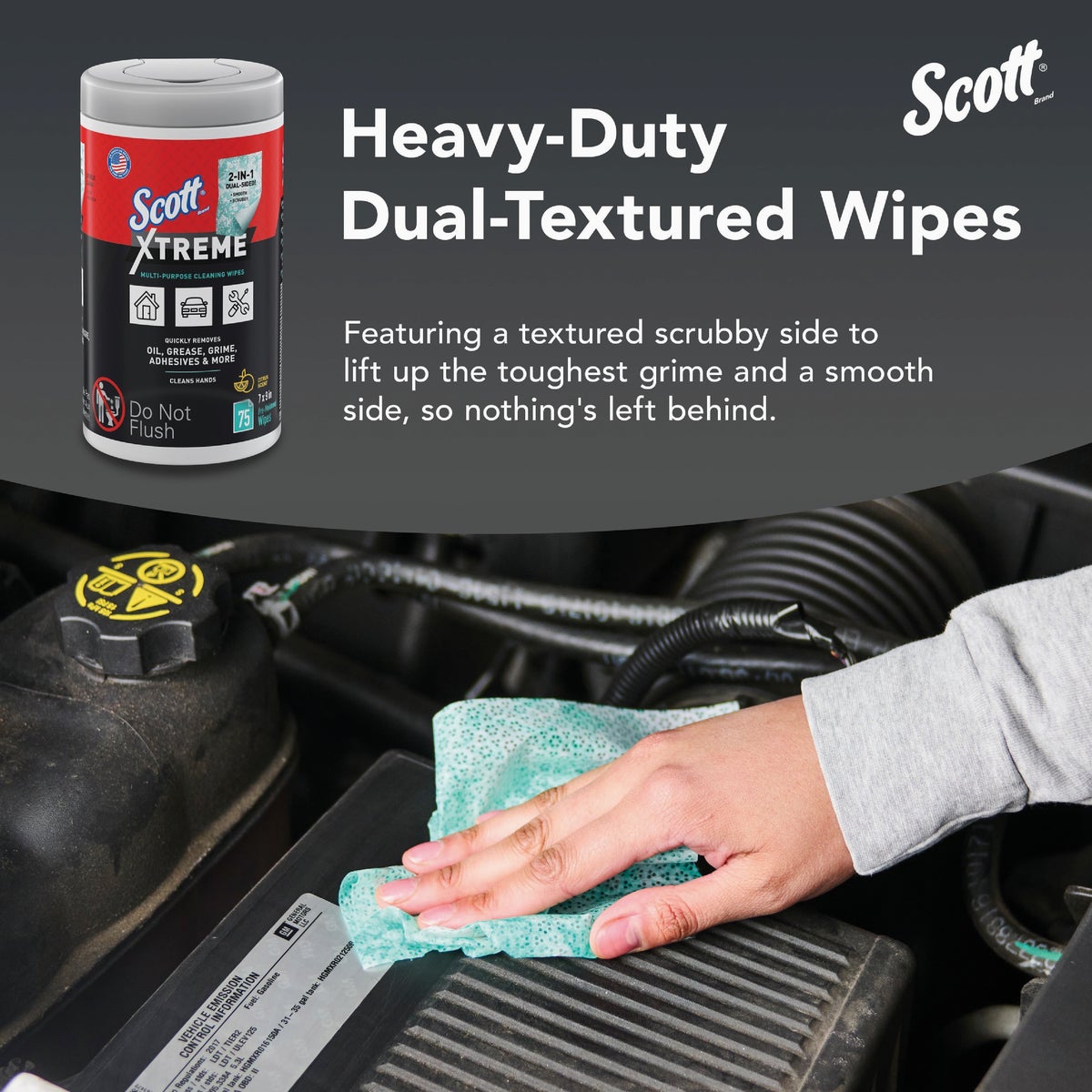 Scott Xtreme Multipurpose Cleaning Wipes (75-Count) Image 5