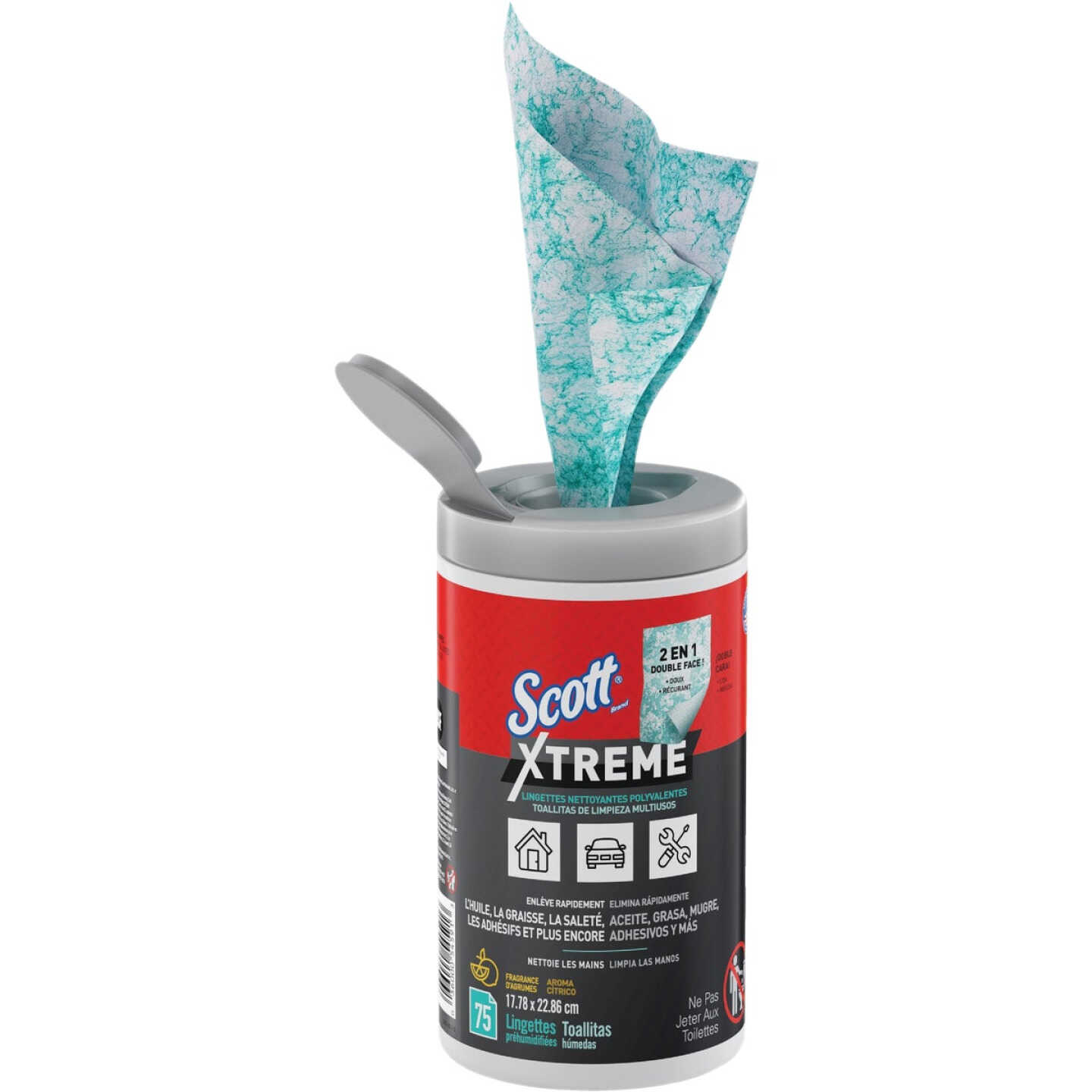 Scott Xtreme Multipurpose Cleaning Wipes (75-Count) Image 6
